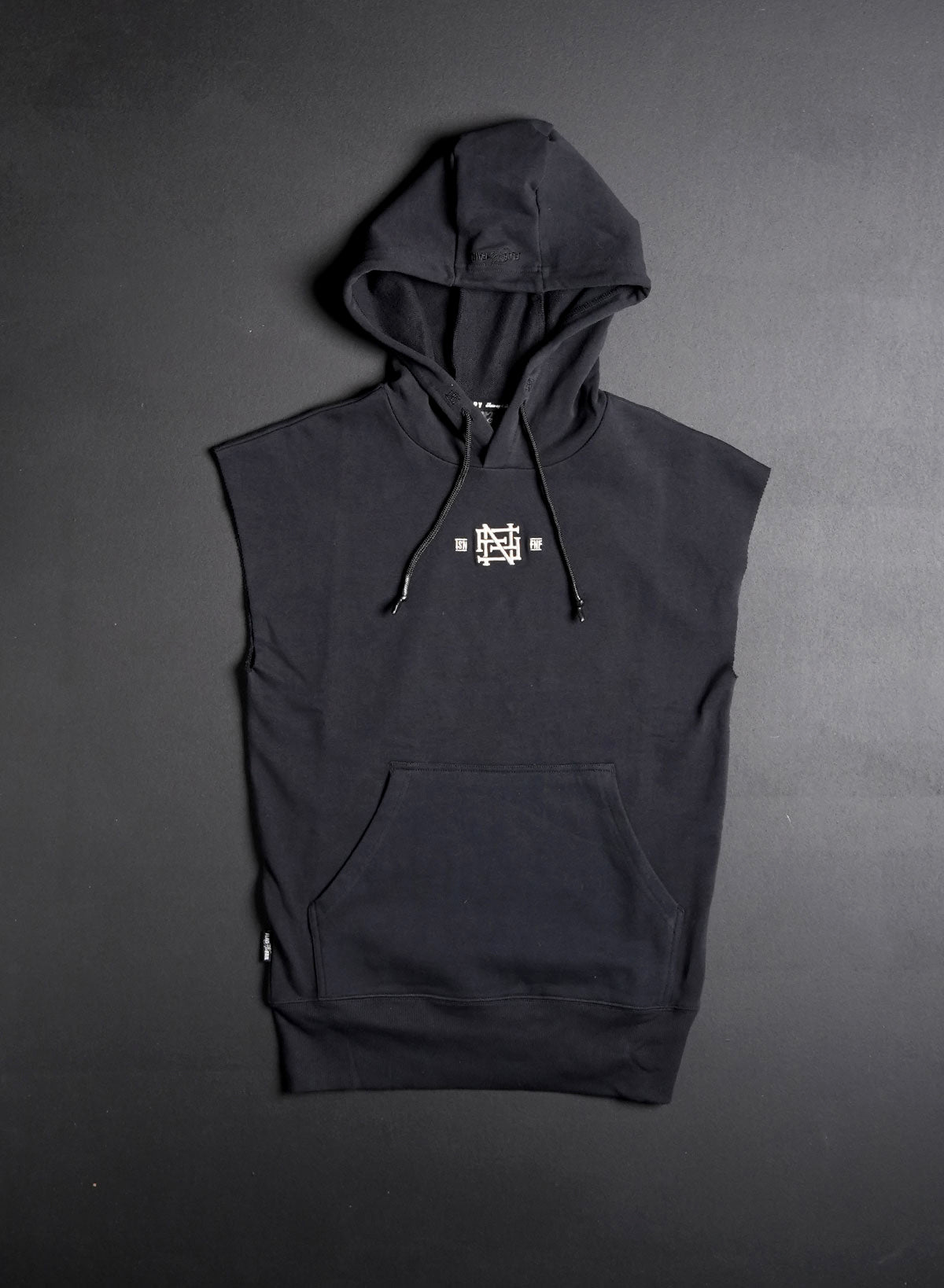 EMB Sleeveless Hoodie for Women - Lightweight Black Zip Up Vest with Pockets | Gym, Running, Outdoor Workout, Casual Wear