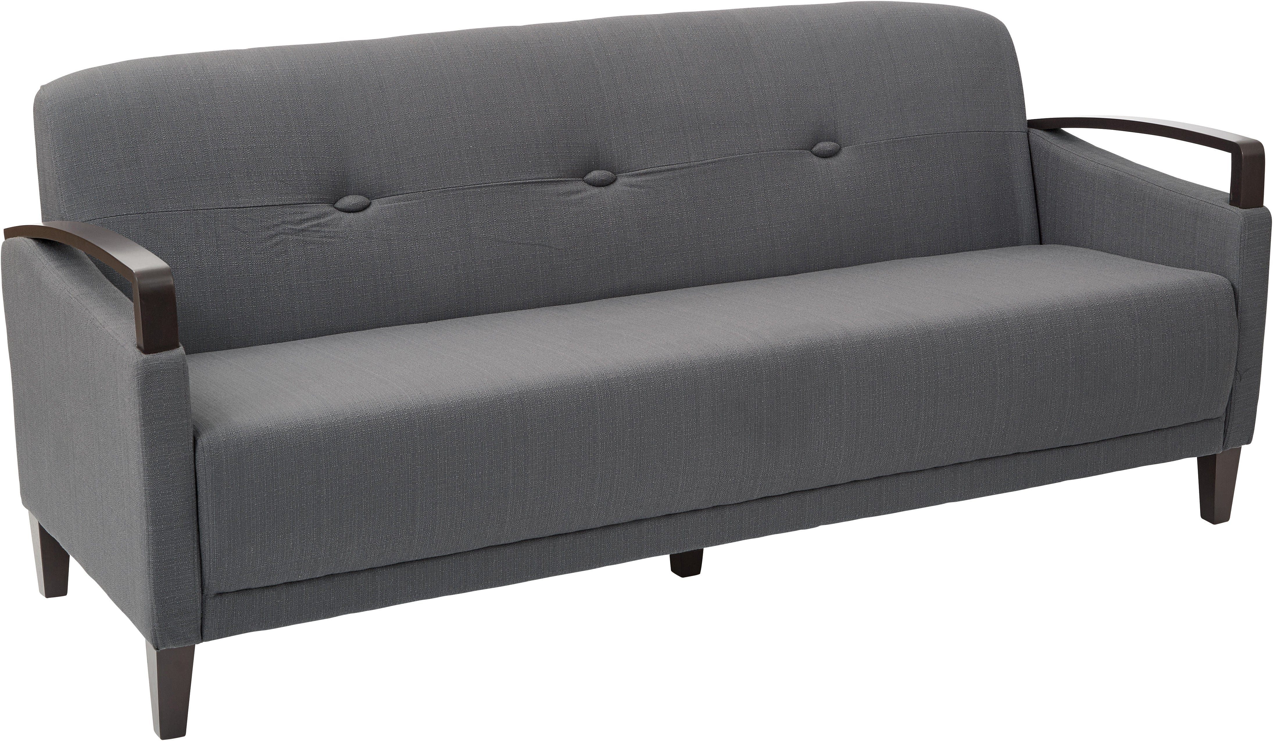 Office Star Main Street Custom Fabric Sofa [MST53] - Comfortable & Stylish Home Office Furniture for Living Room, Lounge or Reception Area