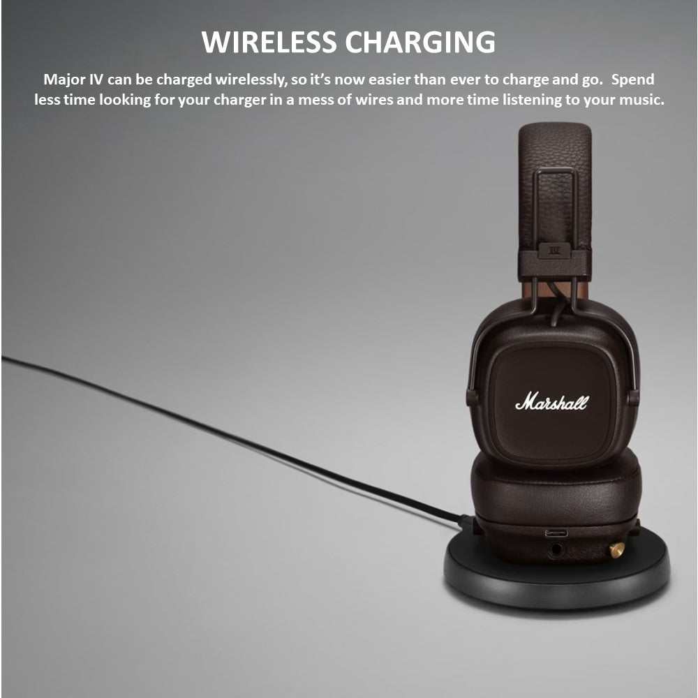 Marshall Major IV On-Ear Bluetooth Wireless Headphones with US Warranty - Premium Sound for Music Lovers, Travel & Commuting