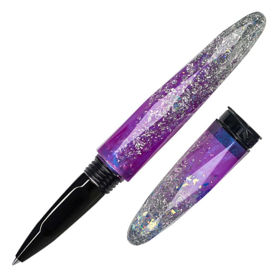 Benu Briolette Rollerball Pen - Magenta Frost Finish - Premium Writing Instrument for Office, School & Gift Giving
