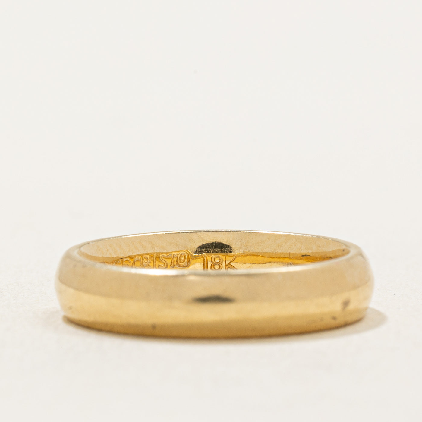 18K Yellow Gold Wedding Band for Women - 4.10mm Comfort Fit Ring Size 5.75 - Elegant Bridal Jewelry for Engagement, Anniversary & Special Occasions