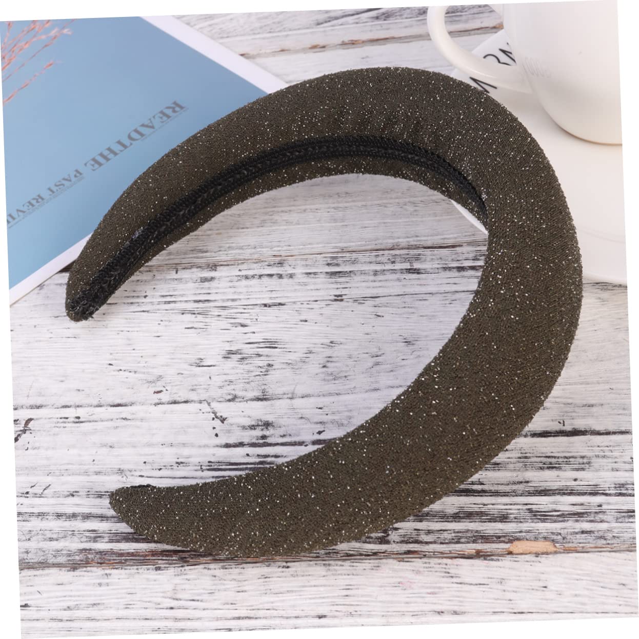 FRCOLOR 2-Pack Women's Fashion Hair Accessories Set - Elegant Leather & Cloth Headbands for Girls & Women | Perfect for Weddings, Parties & Everyday Styling