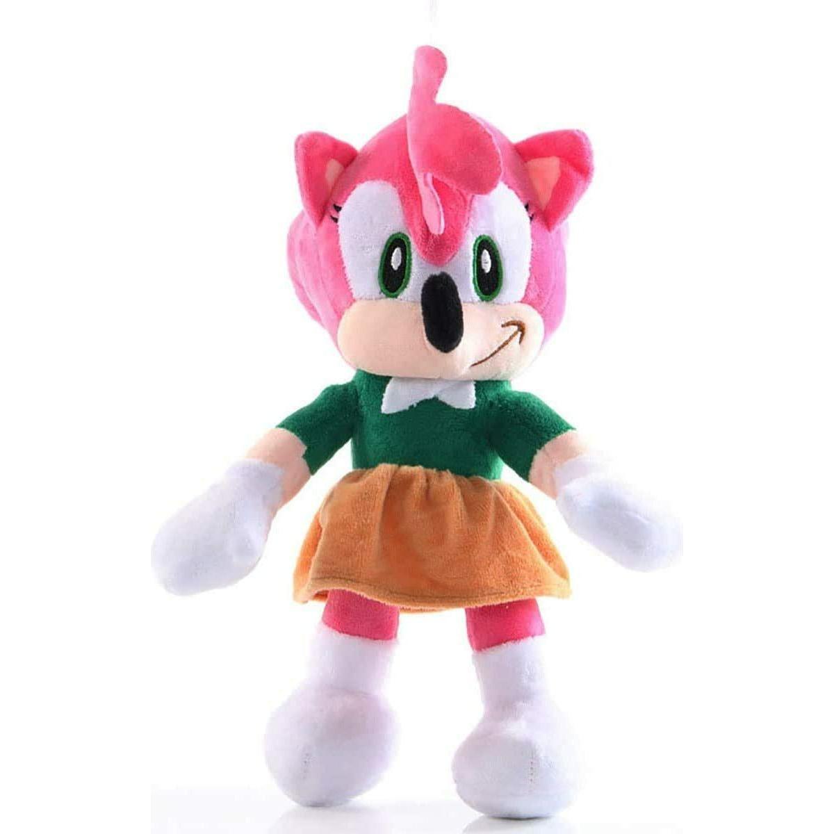 Classic Amy Rose Plush Stuffed Animal - 10 Inch Soft Toy for Kids, Collectors & Sonic Fans | Perfect for Gifts, Bedroom Decor & Gaming Room Accessories