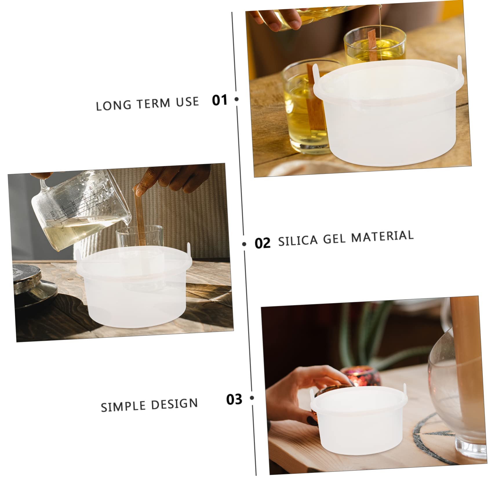 iPetboom 6-Pack Silicone Wax Melting Bowls - Portable DIY Wax Warmer for Hair Removal, Candle Making & Waxing - Heat-Resistant Wax Pot Replacement for Waxing Machine (Great for Home Salons & DIY Beauty)