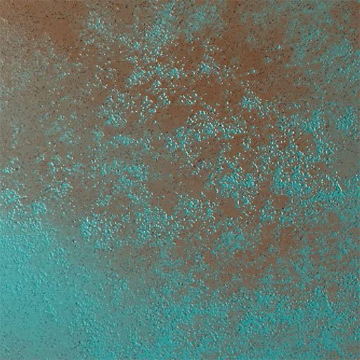 Hand-Painted Copper Green Patina