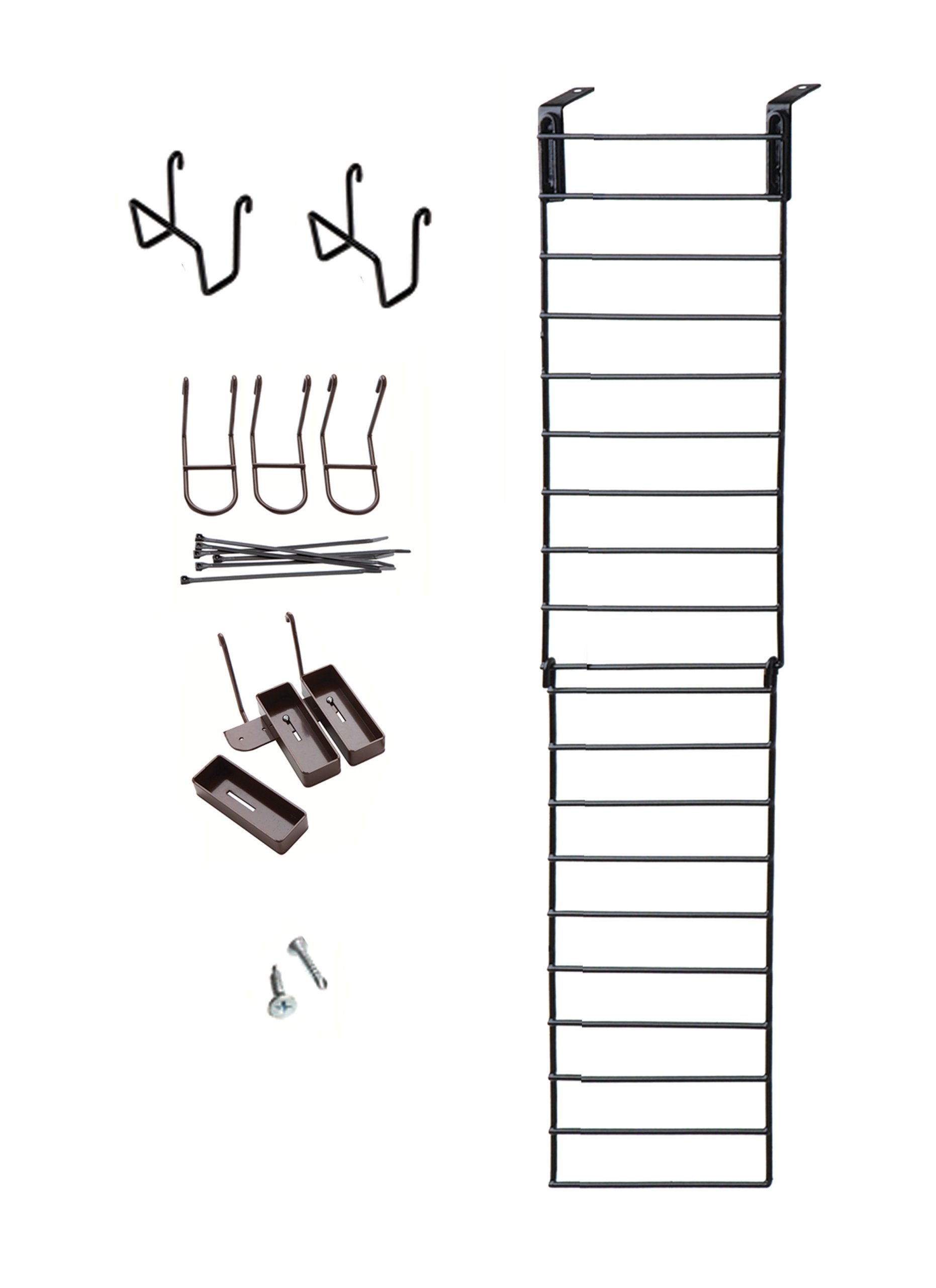 Rack'Em The Maximizer™ 3 Rifle & 2 Pistol Gun Rack - Narrow Full Door Storage Organizer | Perfect for Closet, Safe, and Vehicle Firearm Organization