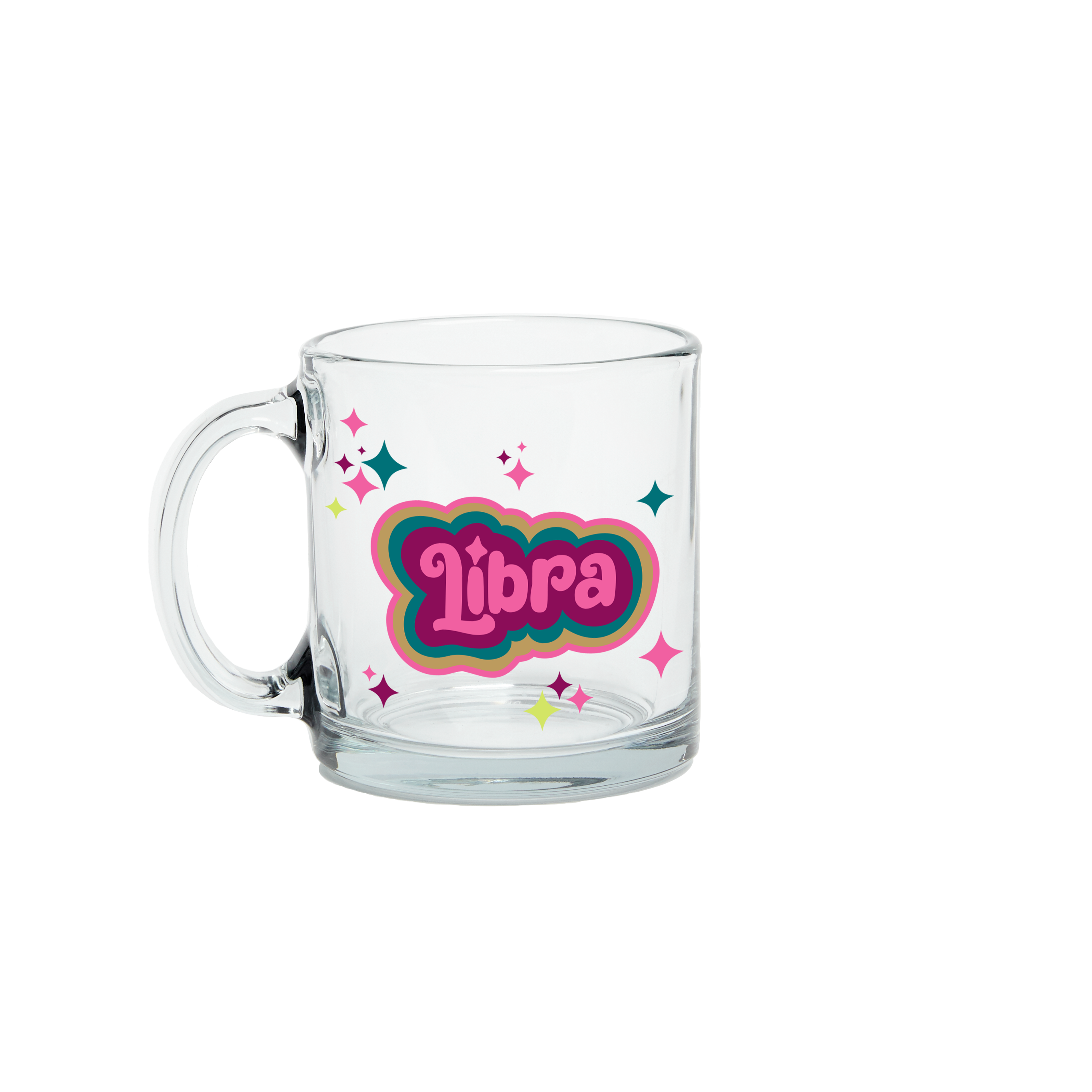 Zodiac Sign Clear Glass Mug - 12oz Coffee Cup with Astrology Constellation Design for Tea, Hot Drinks & Gifts - Perfect for Home, Office & Star Sign Enthusiasts