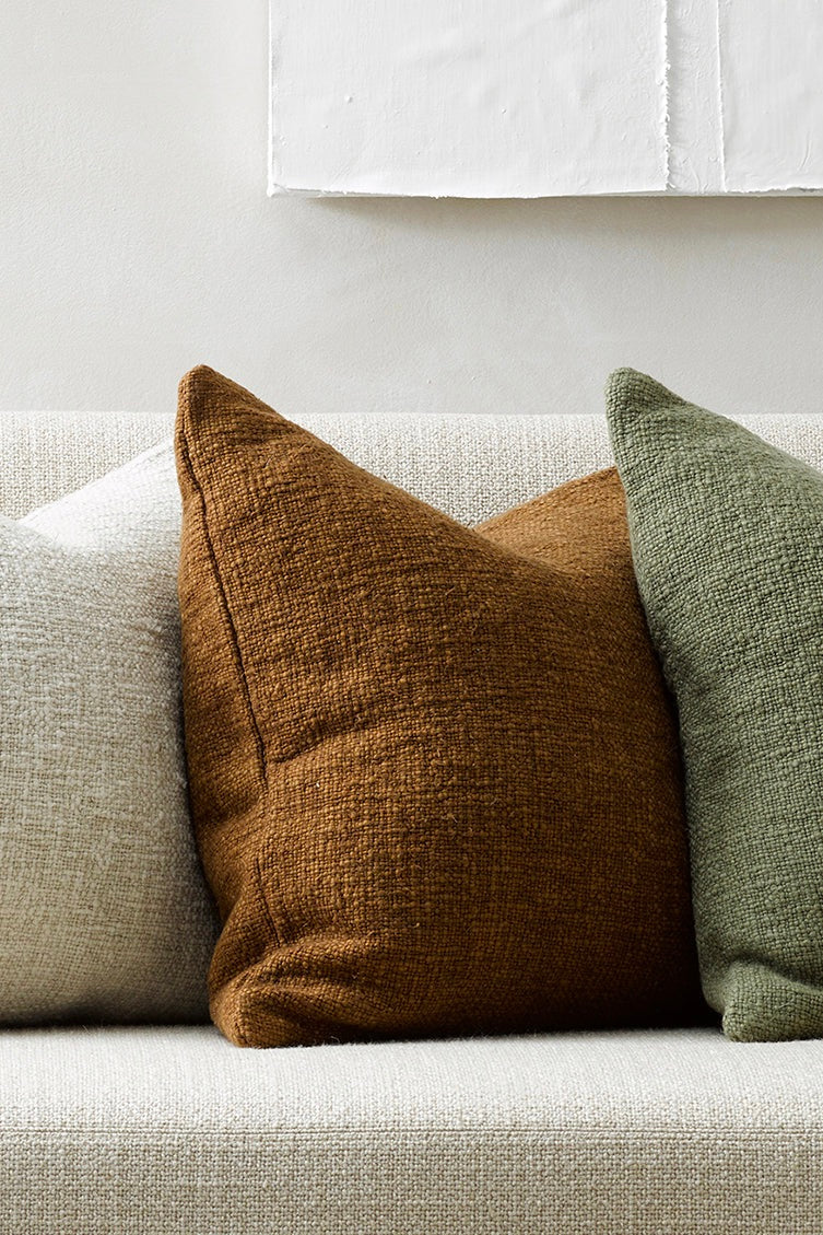 Premium Cyprian Textured Treacle Feather Inner 50x50cm Decorative Cushion - Soft Luxury Throw Pillow for Sofa, Bed & Home Decor