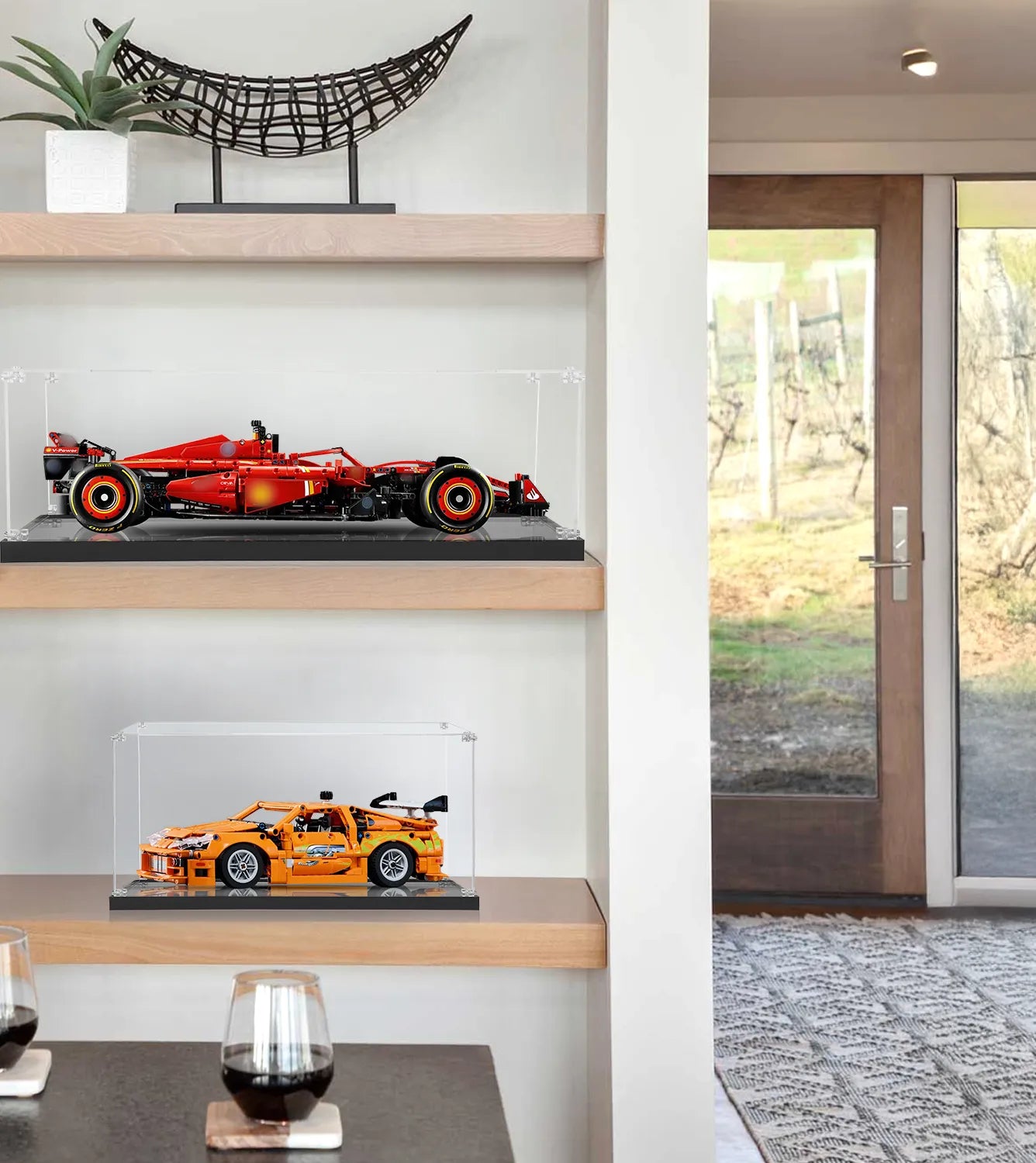 LEGO Technic Fast and Furious Toyota Supra MK4 42204 Display Case - Protective Showcase for Collectible LEGO Car Models | Perfect for Home Decoration, Office Display & Toy Collection Preservation