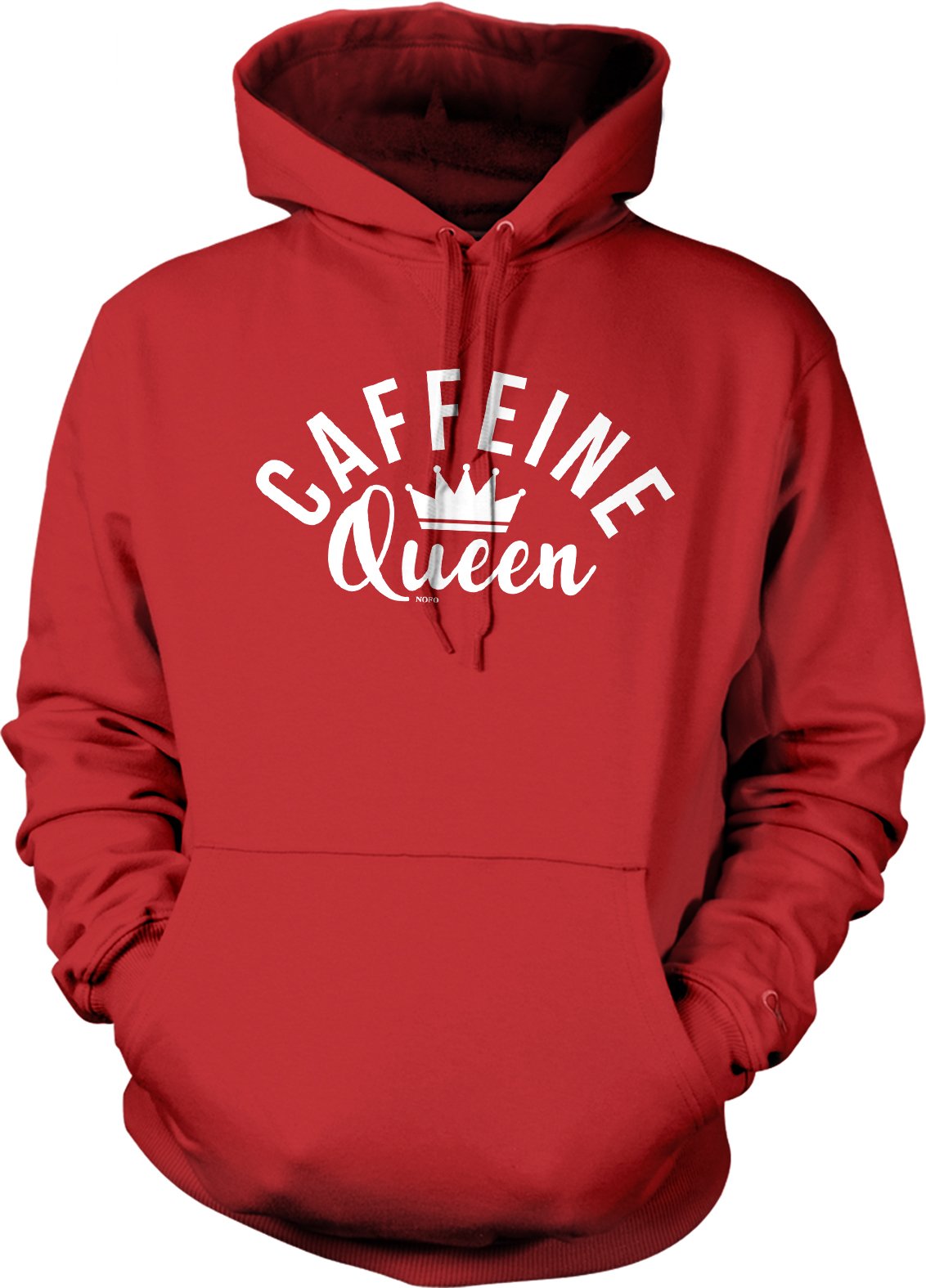 Caffeine Queen Hooded Sweatshirt - Cozy Coffee Lover Pullover for Casual Wear & Coffee Shop Outings