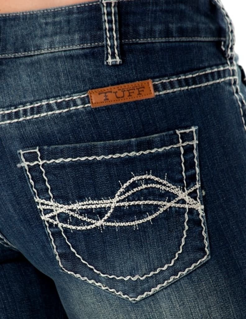 Cowgirl Tuff Women's High Waisted Bootcut Jeans - 