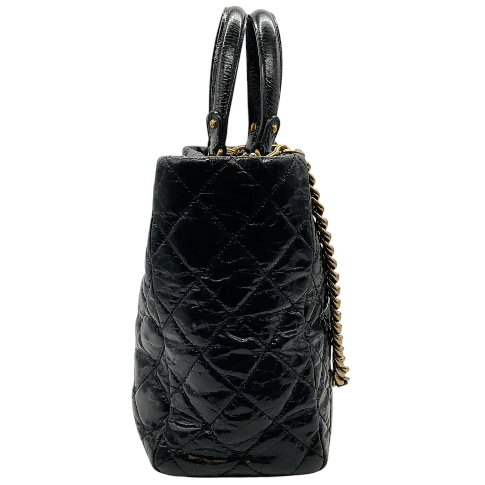 Chanel Black Quilted Glazed Calfskin Tote Bag - Luxury Designer Handbag for Women | Perfect for Work, Travel & Everyday Use