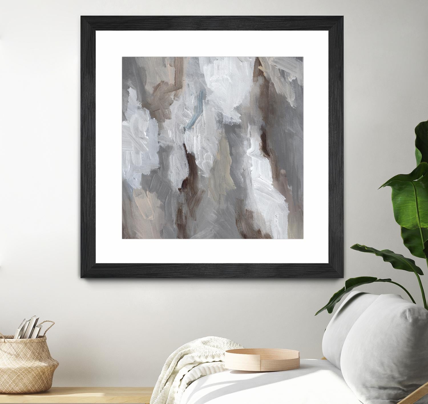 Cloudy Shapes I - Unique Abstract Wall Art Decor for Modern Home & Office - Perfect for Living Room, Bedroom, or Workspace