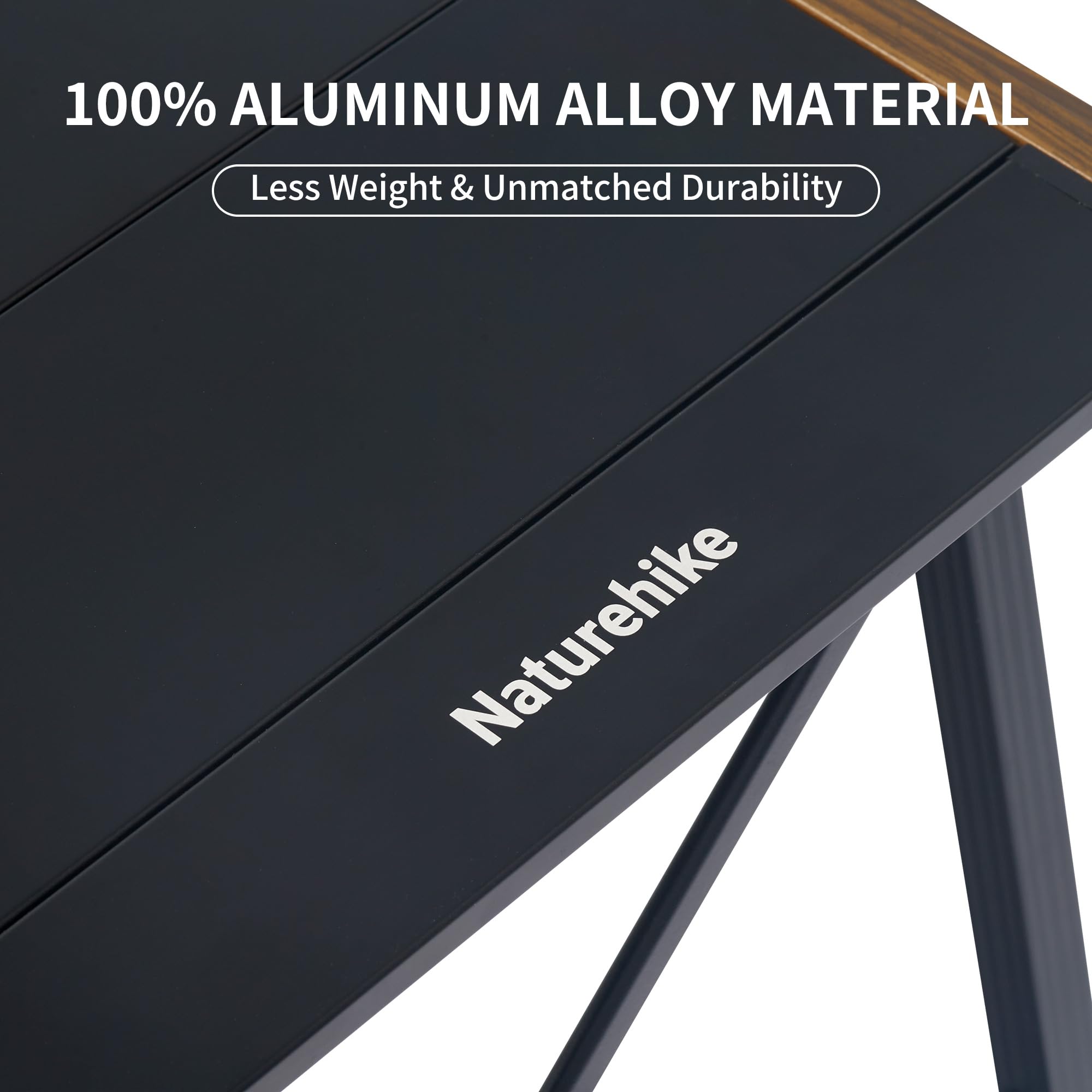 Naturehike IGT Camping Table - Lightweight Aluminum Alloy Portable Outdoor Cooking Table with Carry Bag | Perfect for Car Camping, Picnics, RV Trips & Backpacking (Accessories Sold Separately)
