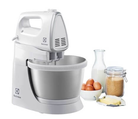 Electrolux EHSM3417 3.5L Stand & Hand Mixer - Powerful 500W Electric Kitchen Mixer for Baking, Whipping, Kneading Dough - Perfect for Cakes, Cookies, Bread & Pastry Making