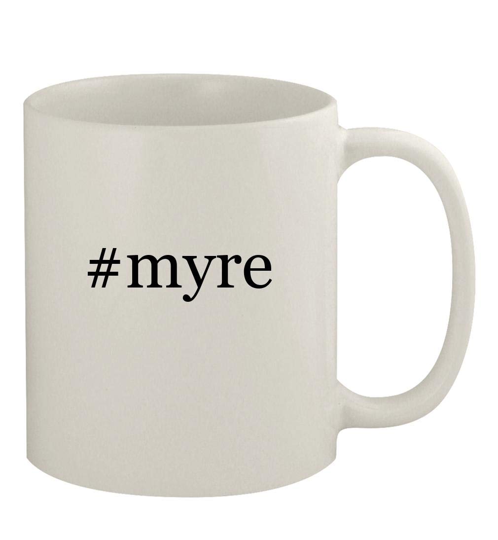 #myre - 11oz White Ceramic Coffee Mug with Comfortable Handle - Perfect for Home, Office & Gifts (Set of 1)