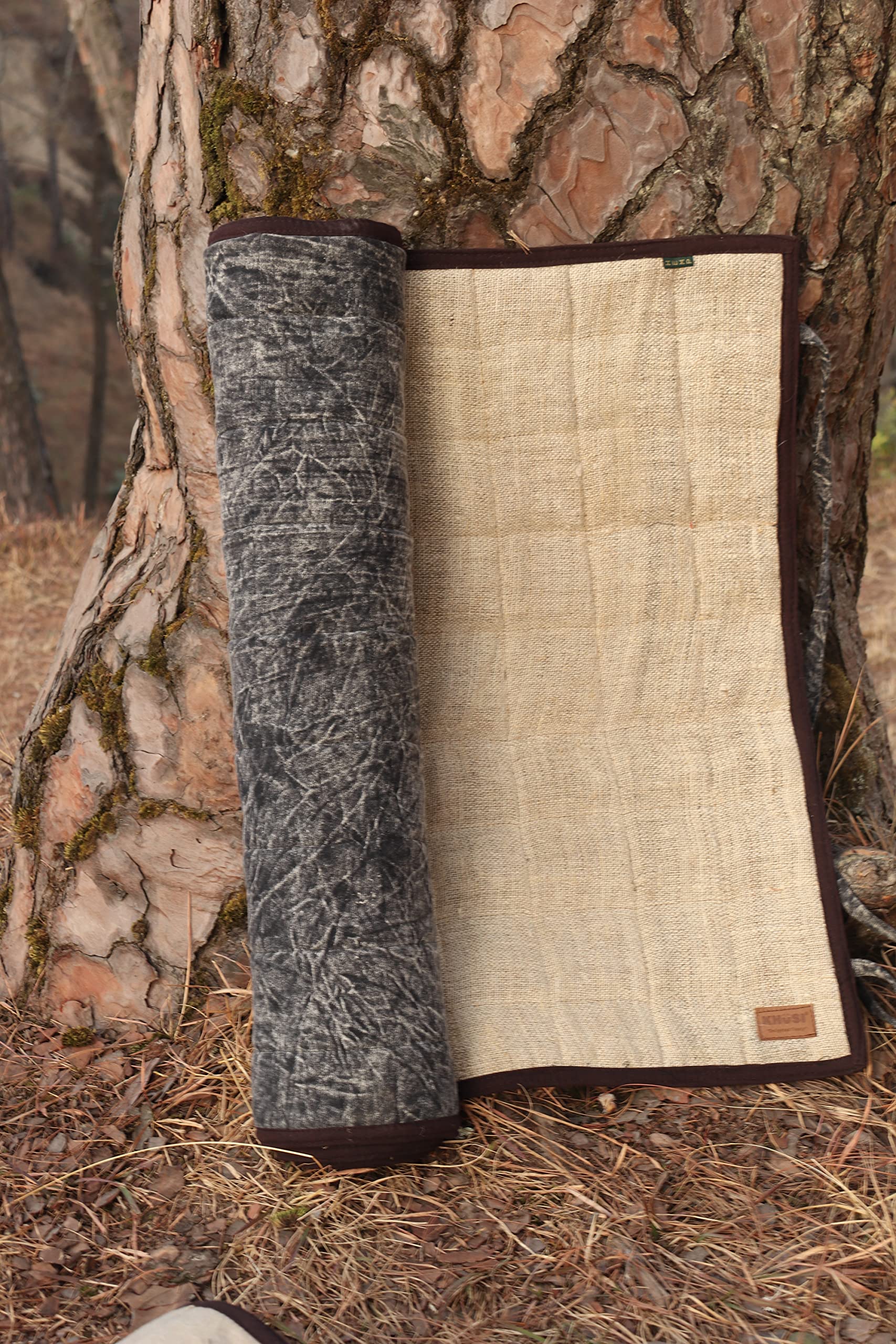 Organic Hemp Yoga Mat - 100% Handmade Eco-Friendly & Biodegradable Natural Yoga Mat for Home, Studio & Outdoor Yoga Practice
