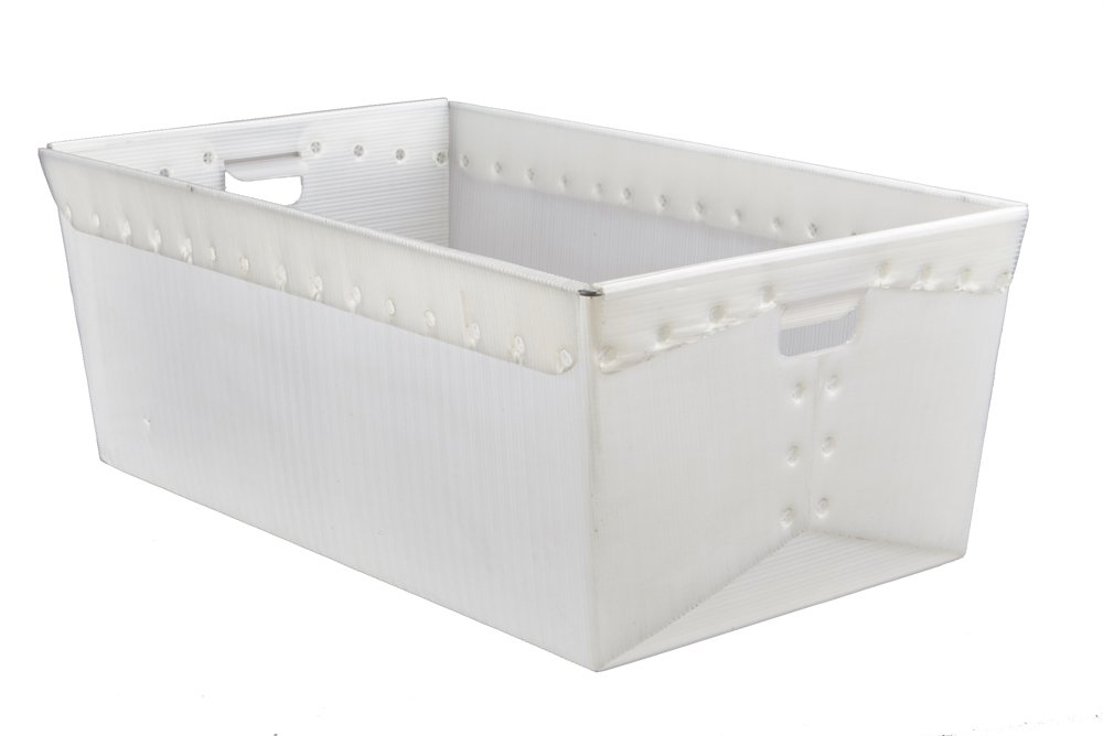 Heavy-Duty White Plastic Storage Bins with Lids - Stackable 30