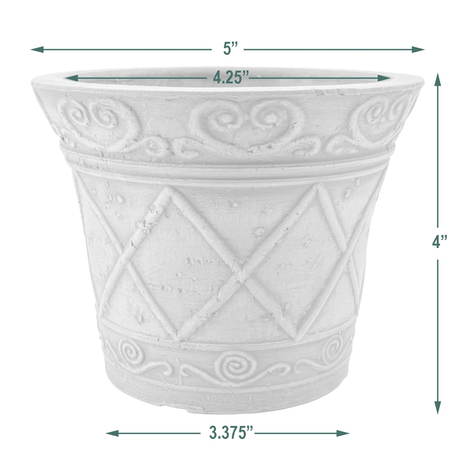 4-inch Taupe PSW Planter Pot for Indoor & Outdoor Plants - Perfect for Succulents, Herbs, and Small Garden Decor