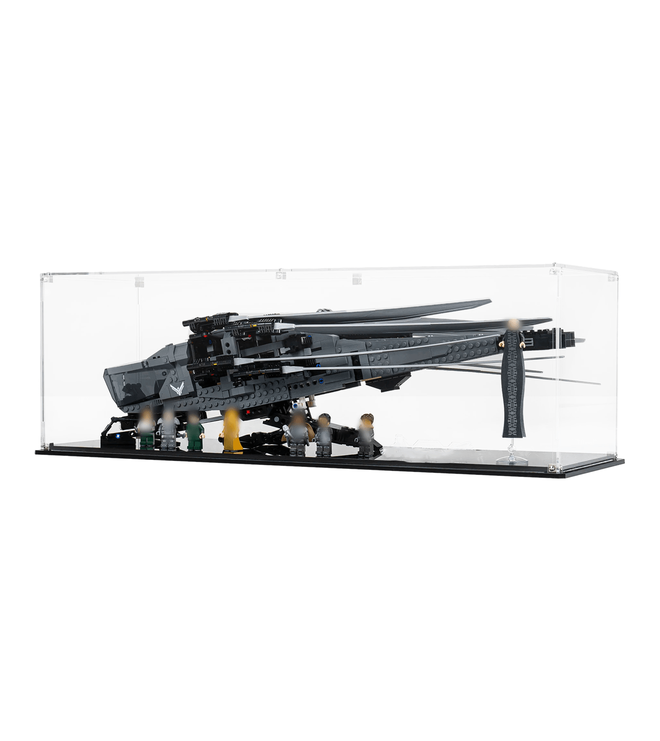 Lego Dune Atreides Royal Ornithopter 10327 Display Case - Clear Acrylic Showcase for Collectible Lego Sets - Perfect for Home Decoration, Office Display & Gift Giving