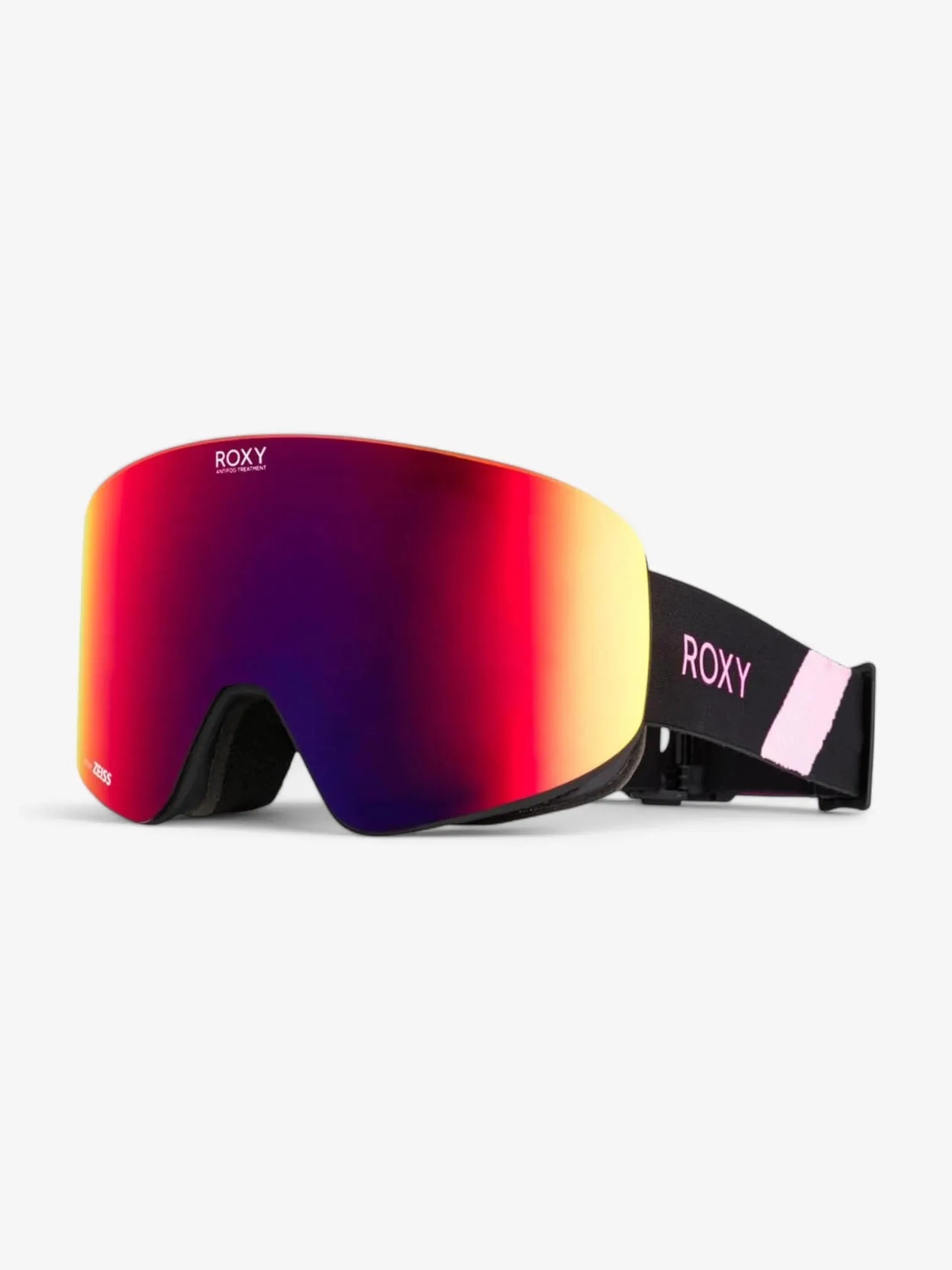 ROXY Feelin Color Luxe Snow Goggles - Black & Pink for Skiing, Snowboarding & Winter Sports | UV Protection & Anti-Fog Lens