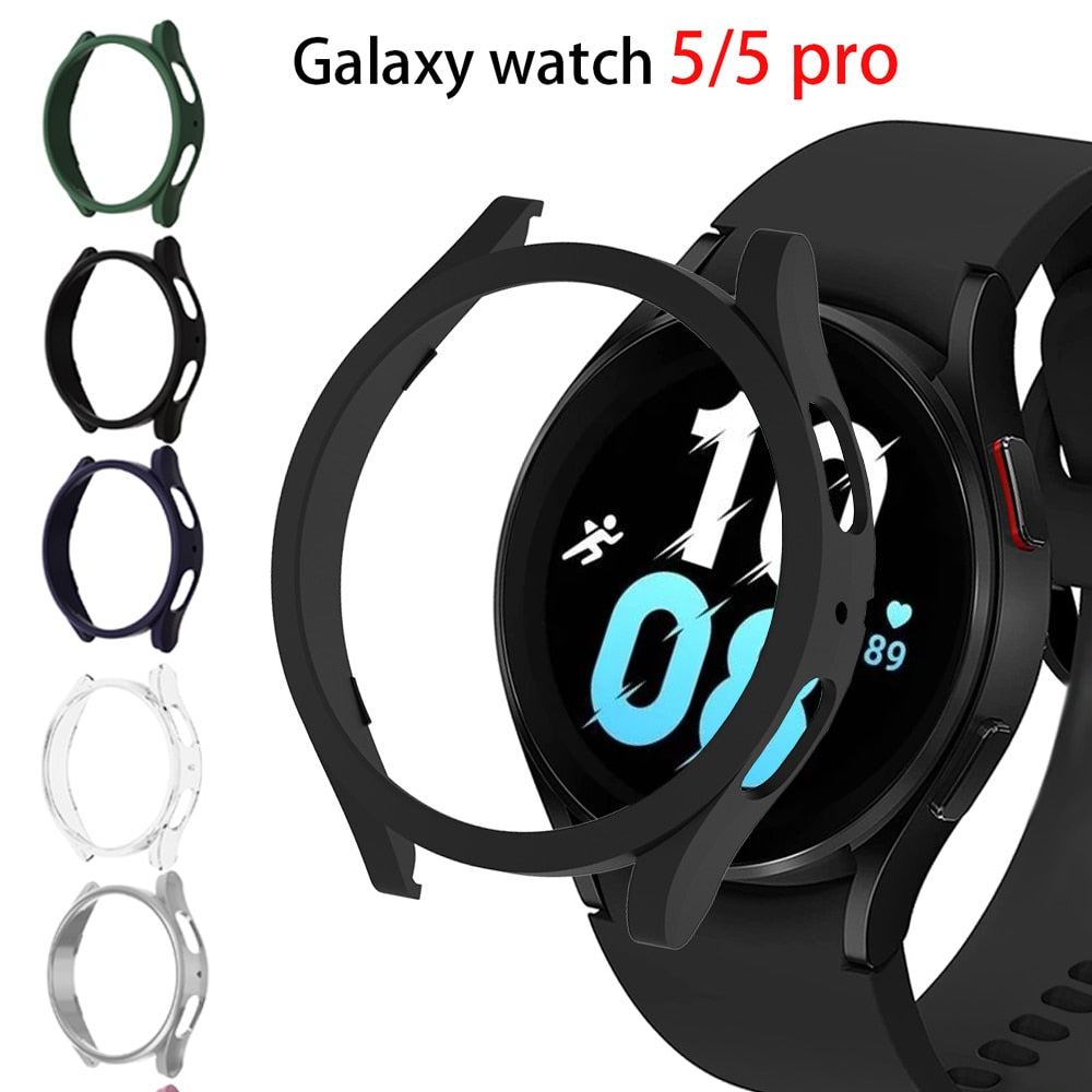Premium PU Leather Case for Samsung Galaxy Watch 5 - Slim Protective Cover with Secure Fit | Perfect for Workouts, Outdoor Activities & Daily Wear