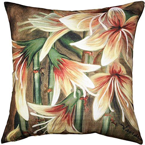 Belladonna Lily Throw Pillow 20x20 - Sandra Forzani Collection | Decorative Cushion Cover for Sofa, Bed & Home Décor | Soft & Stylish Accent Pillow for Living Room, Bedroom or Nursery