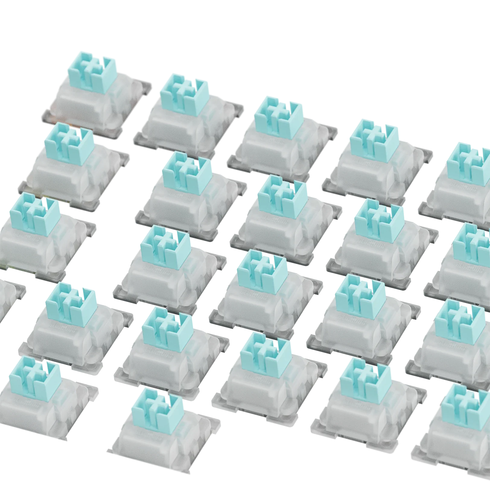 Glorious Lynx Silent HE 65 ISO Mechanical Keyboard Switches - Linear Silent Switches for Gaming, Typing & Office Work (65g Actuation Force, ISO Layout) - Perfect for Quiet Gaming Sessions & Noise-Sensitive Environments