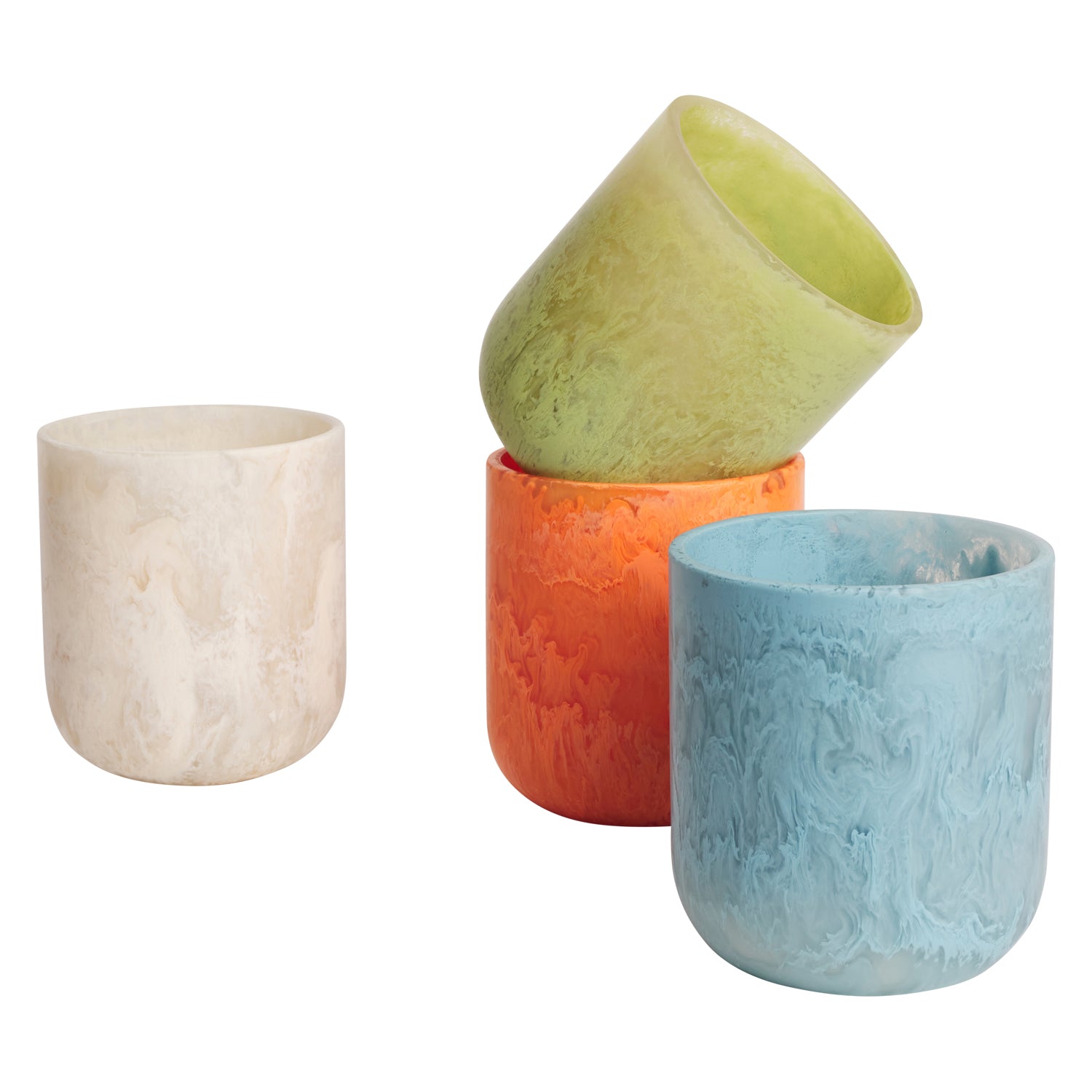Amisha Vanilla Scented Ceramic Vase - Elegant Home Decor for Living Room, Bedroom & Office | Perfect for Flowers, Candles & Centerpieces