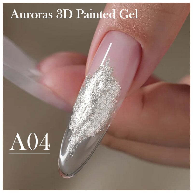 6 Colors Aurora 3D Nail Gel Polish Set - 5ml UV LED Soak Off Gel for Nail Art, Manicure & Pedicure - Perfect for Salon, Home Use & DIY Nail Designs