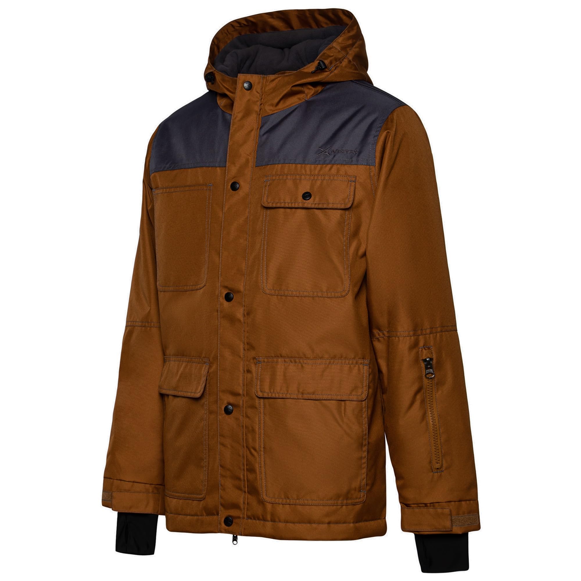 Arctix Men's Kicker Insulated Winter Jacket - Waterproof Windproof Ski Jacket for Snowboarding, Hiking & Outdoor Activities