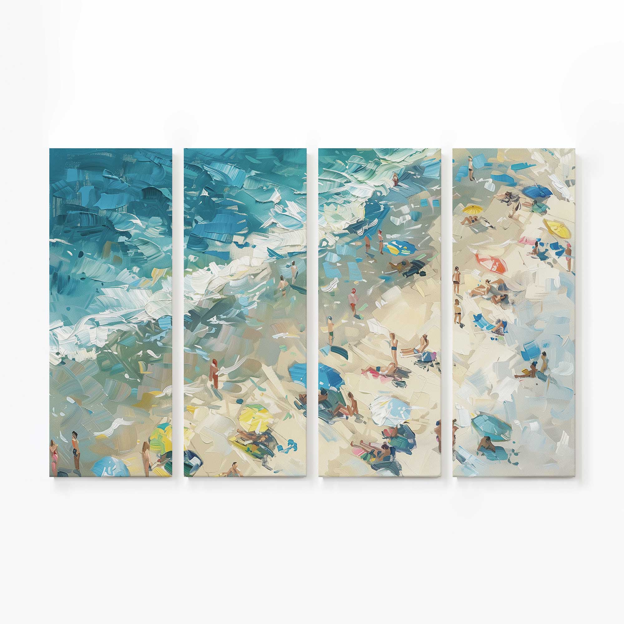 Coastal Harmony Large Canvas Print - Stunning Beach Wall Art for Living Room, Bedroom & Office Decor