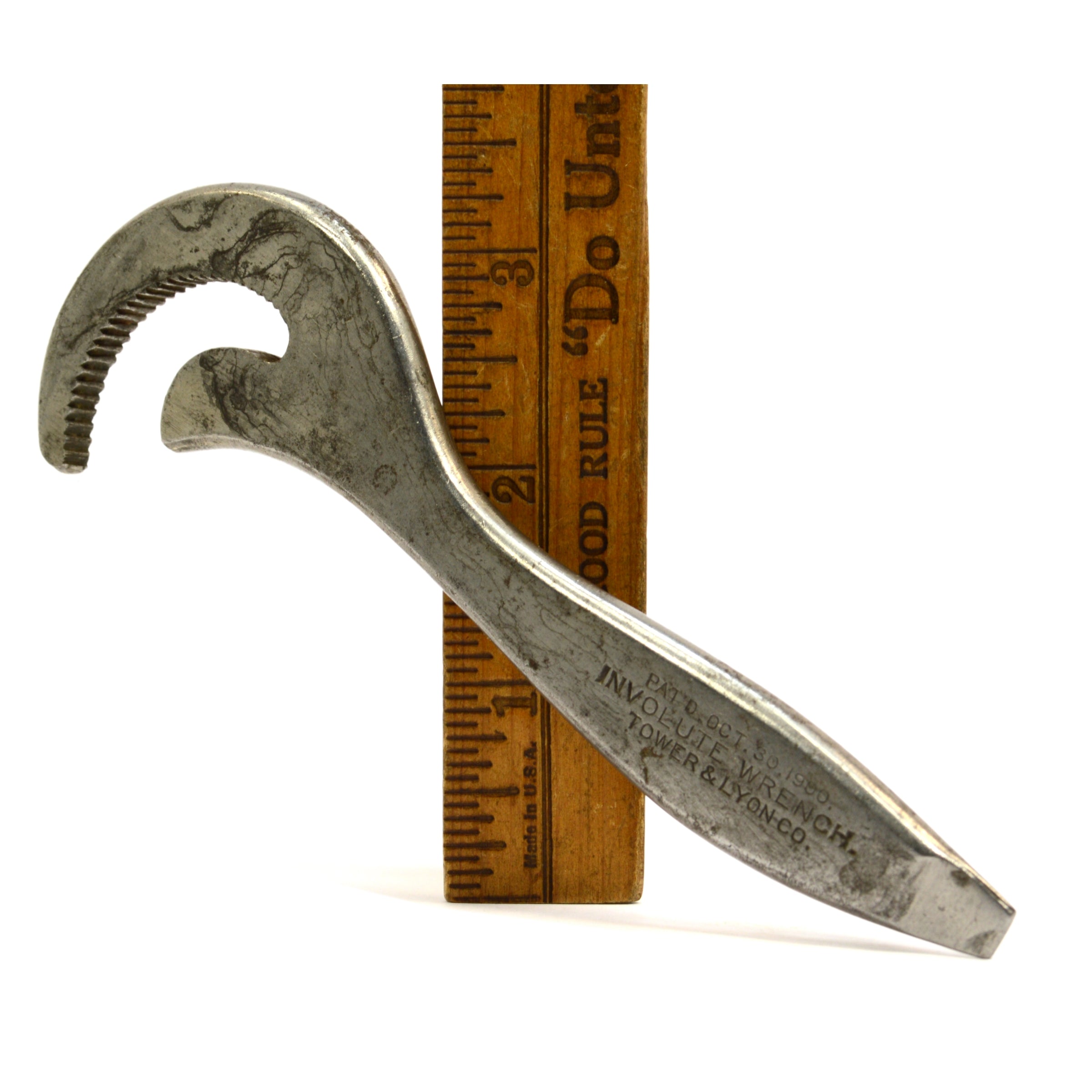 Vintage Antique INVOLUTE ALLIGATOR WRENCH SCREWDRIVER COMBO TOOL by TOWER & LYON CO - Perfect for Collectors, DIY Projects & Vintage Tool Restoration