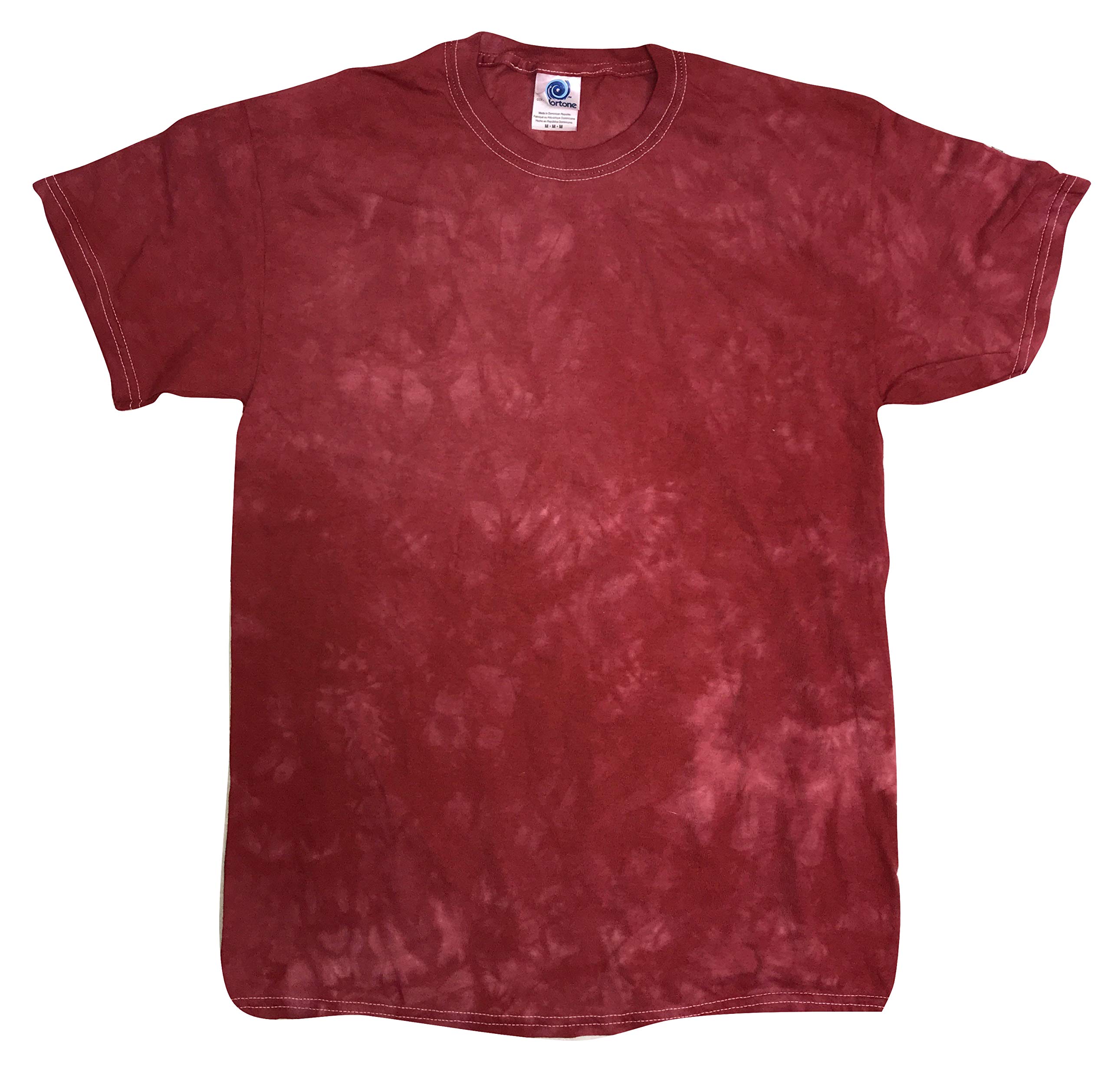 Vibrant Red Crystal Wash Tie Dye T-Shirt for Men & Women - Soft Cotton Graphic Tee for Summer, Festivals & Casual Wear
