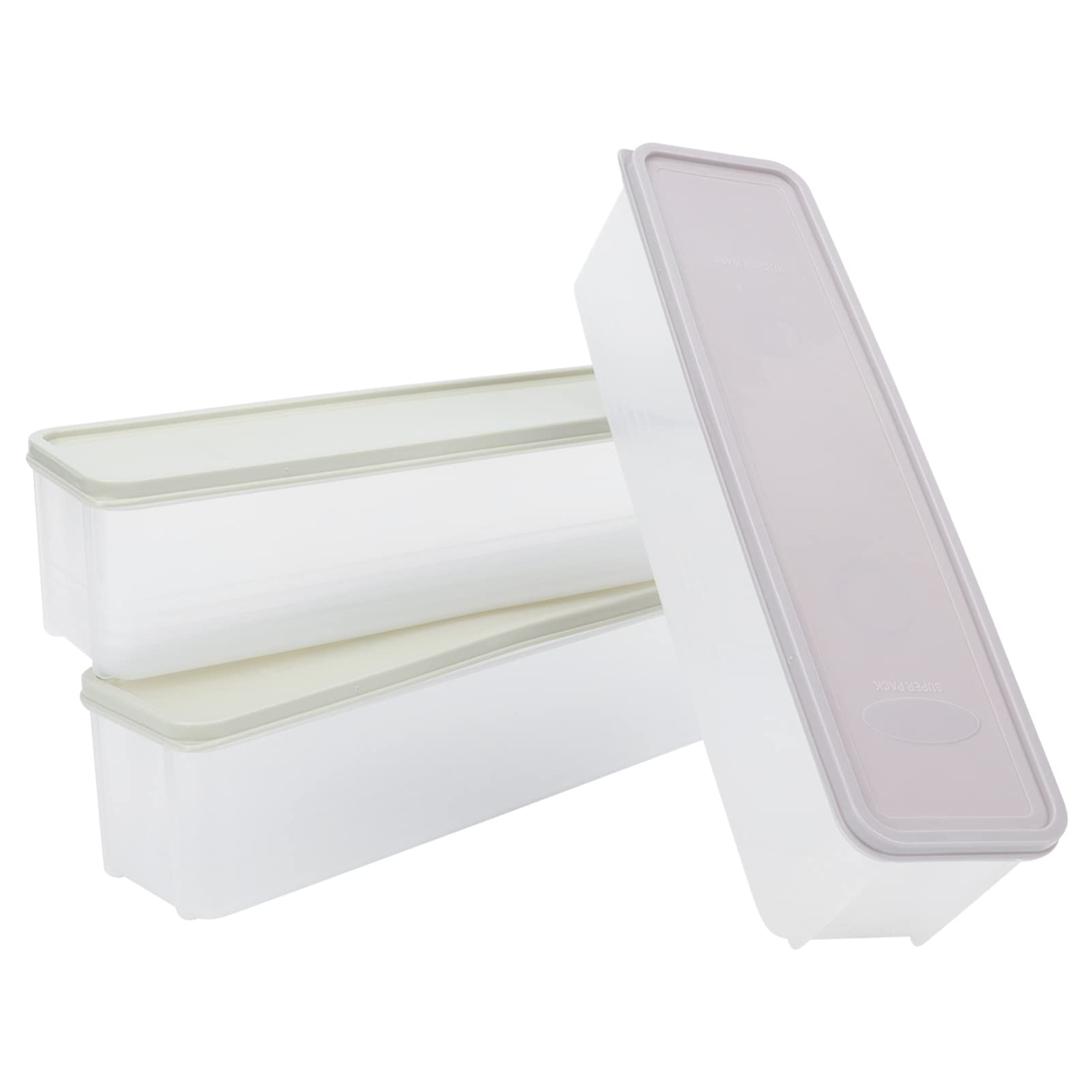 **Zerodeko 3-Piece Ice Cream Storage Containers Set – BPA-Free PP Pint Boxes for Homemade Ice Cream, Gelato, Sorbet & Desserts | Perfect for Freezing, Serving & DIY Ice Cream Molds | Kitchen & Party Essential**