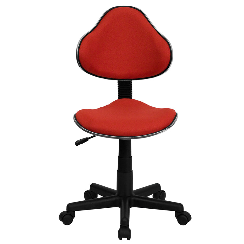 Whitney Blue Fabric Swivel Ergonomic Office Chair - Adjustable Height Task Chair with Lumbar Support for Home Office, Gaming & Workspace Comfort