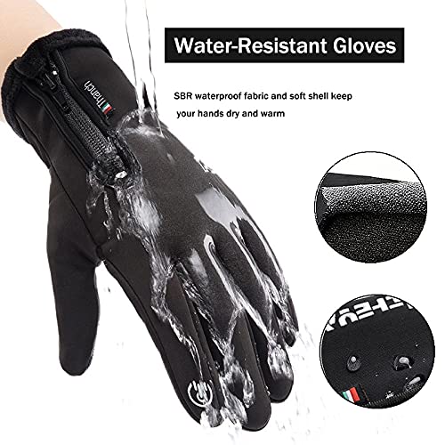 Weitars Winter Warm Touchscreen Gloves for Men & Women - Waterproof Thermal Snow Gloves for Cycling, Hiking & Outdoor Activities - Perfect for Cold Weather Sports & Daily Commute