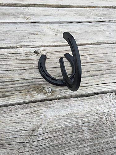 Heavy Duty Horseshoe Hooks for Wall - Rustic Iron Hanging Hooks for Coats, Hats, Keys & Home Decor - Perfect for Farmhouse, Barn, and Western Style Decor