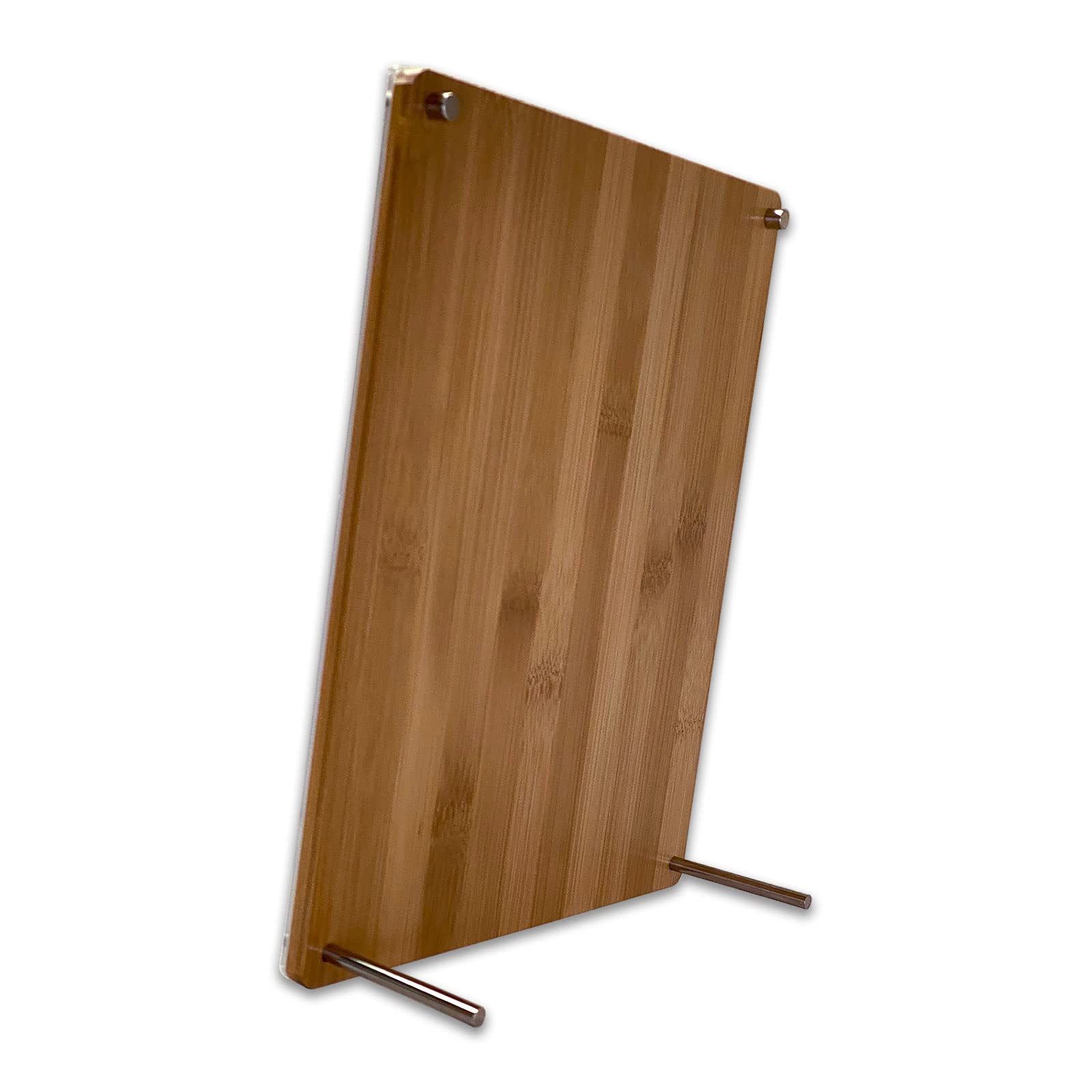 Bam & Boo Natural Bamboo Picture Frame & Bulletin Memo Board - 11x14 Inch Tabletop Desk Organizer for Home Office, Dorm Room, or Gift - Perfect for Displaying Photos, Notes, and Reminders