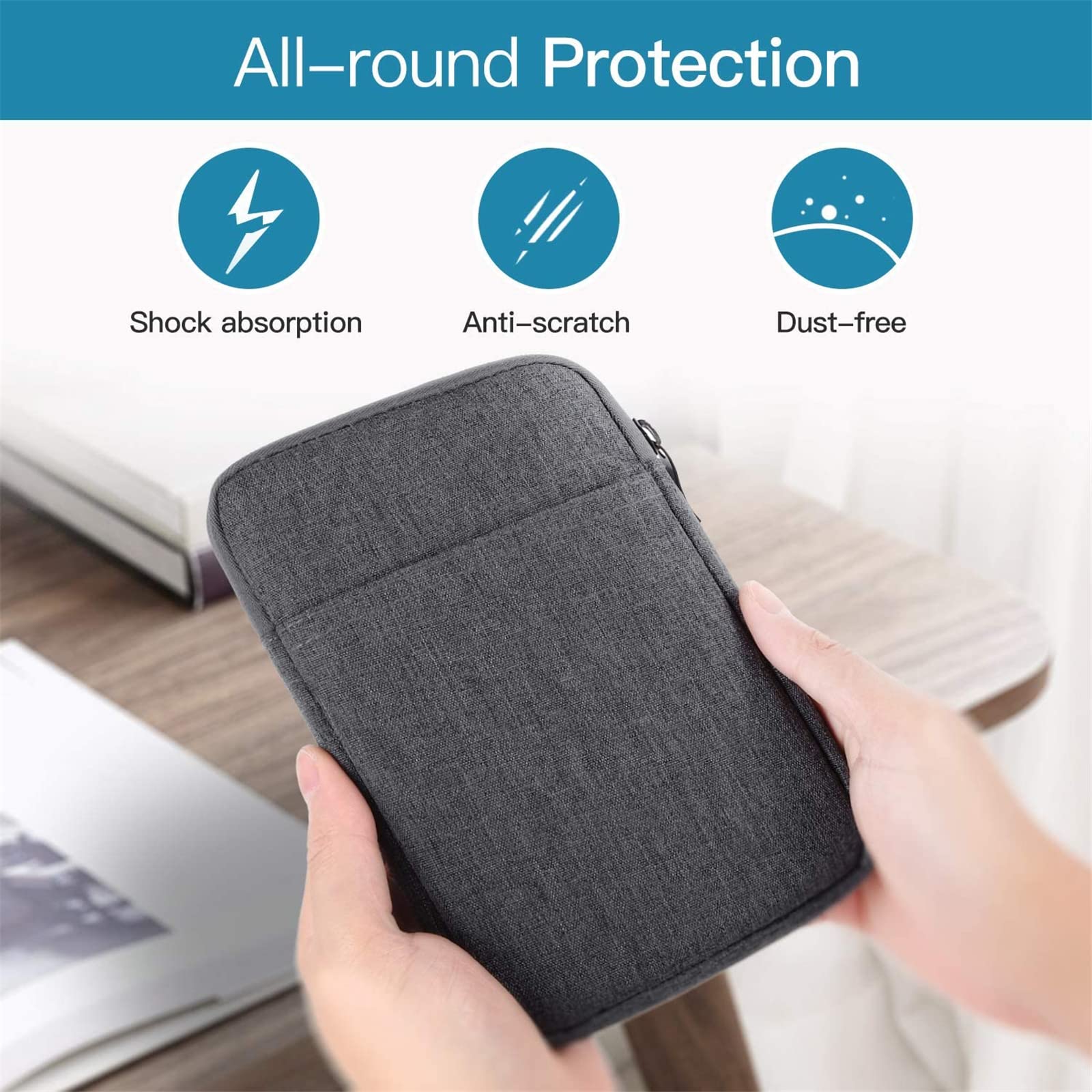 Premium PU Leather Protective Case Cover for 6.8