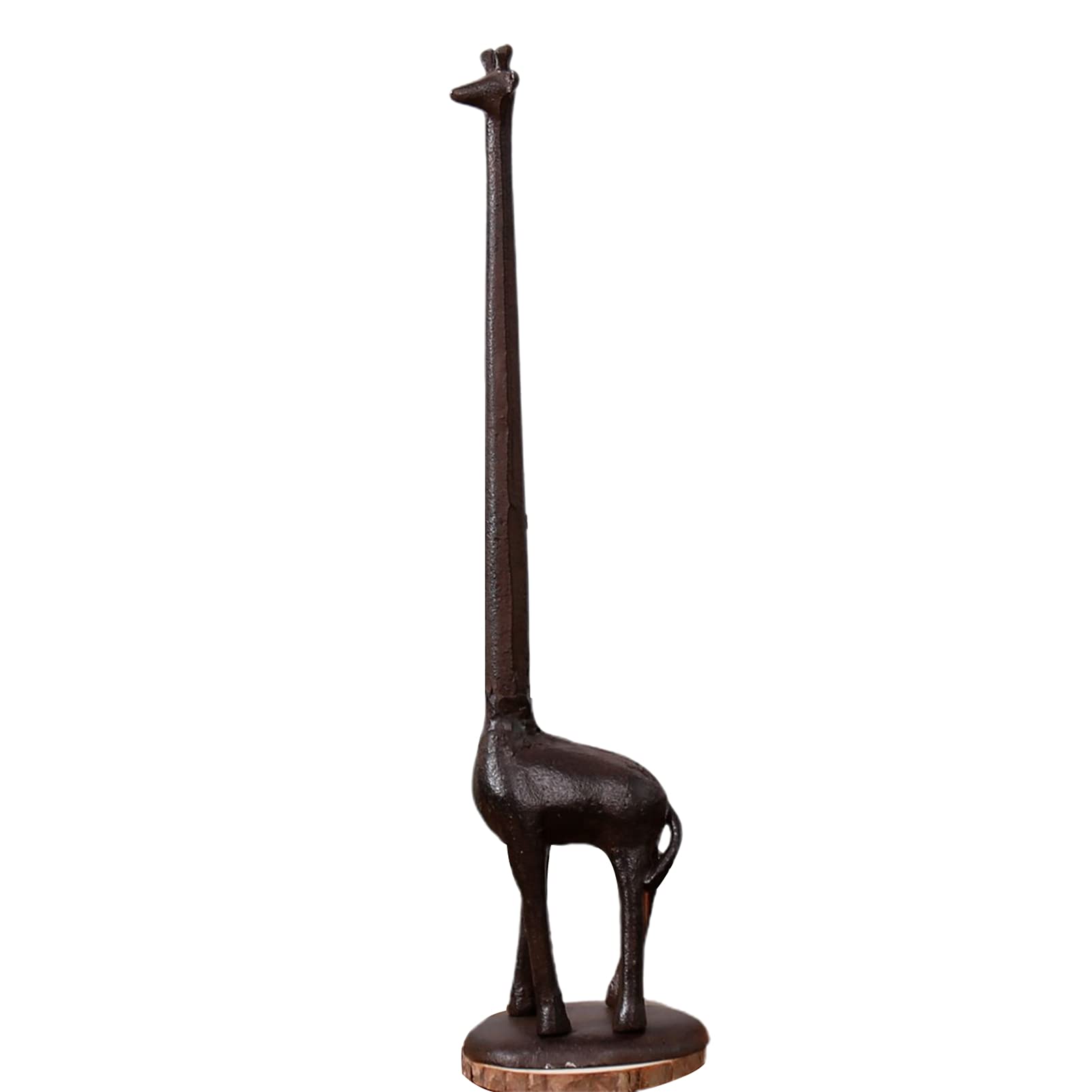 Newrys Giraffe-Shaped Tissue Box Holder - Smooth Surface, Anti-Corrosion, European-Style Home Decor for Living Room, Bathroom & Office | Vintage Color Animal Figurine Tissue Dispenser