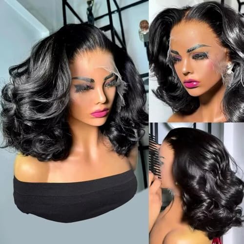 200 Density Natural Black Wavy