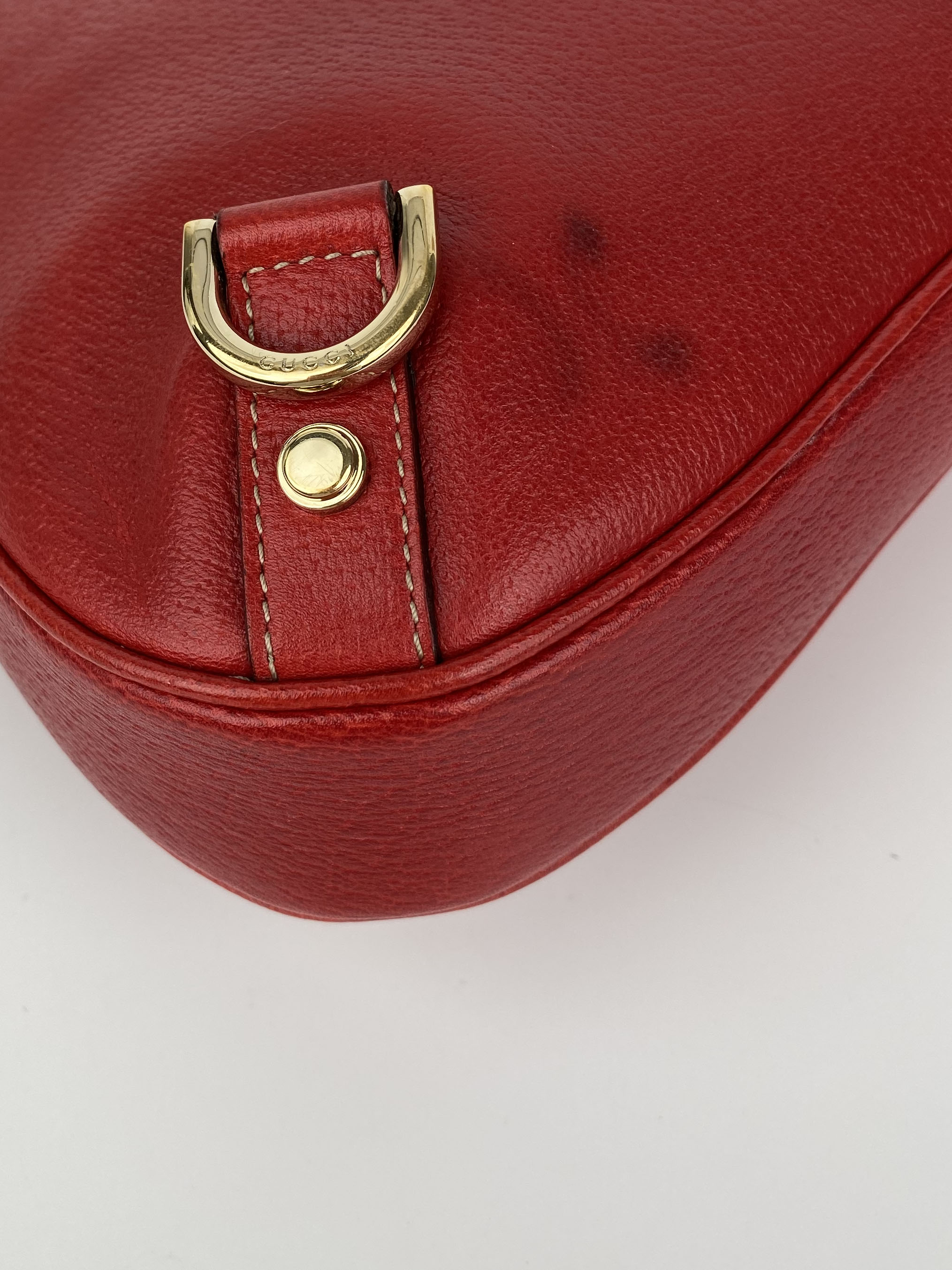 Authentic Gucci Vintage Red Hobo Leather Handbag for Women | Luxury Designer Shoulder Bag | Perfect for Date Night, Parties & Travel