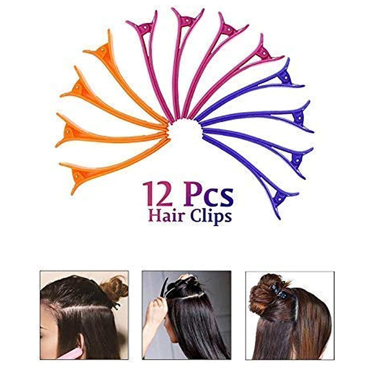 APOEM 9-Piece Hair Cutting Comb Set with Scissors & Section Clips - Professional Styling Kit for Women & Girls (Multi-Color) - Perfect for Salon, Home Haircuts & DIY Styling