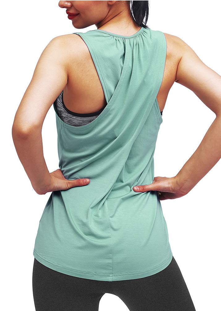 Mippo Women's Workout Tops - Breathable Yoga Tank Tops for Gym, Running & Summer Athletic Wear | Moisture-Wicking Fitness Shirts for Yoga, Pilates & Cardio Workouts