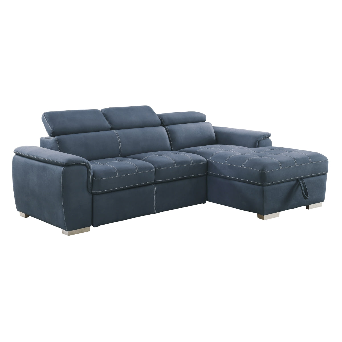 FlexiSleep Convertible Storage Sofa Bed - Foldable Sleeper Sofa with Hidden Storage for Small Spaces | Perfect for Guest Rooms, Apartments & Dorm Rooms