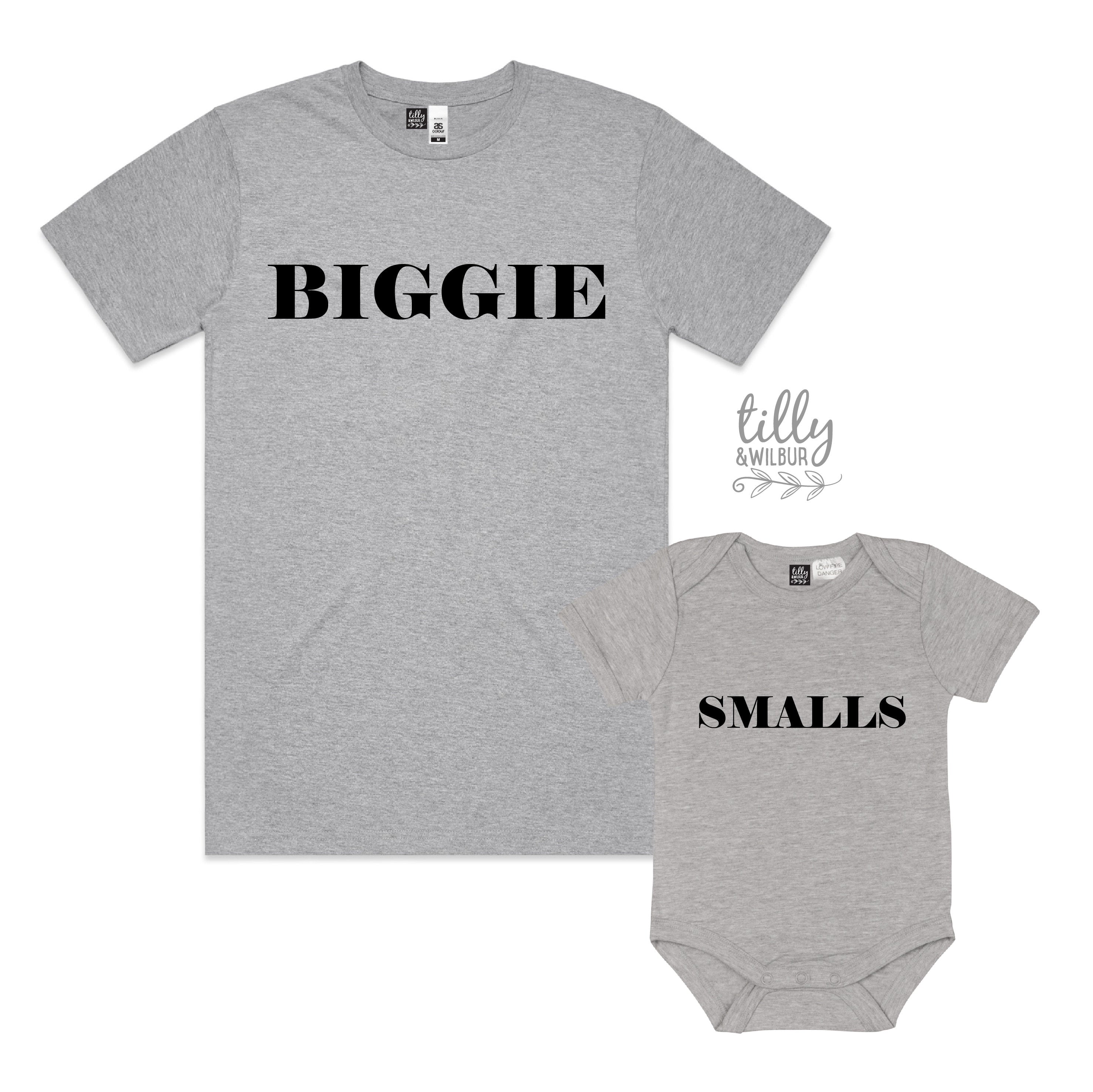 Biggie Smalls Father Son Matching T-Shirts - Hip Hop Family Outfits for Father's Day, Birthday & Special Occasions