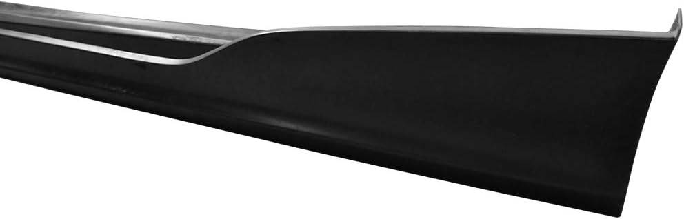 2012-2015 Honda Civic Coupe Side Skirt - HFP/HF Style Unpainted Black ABS Plastic Body Kit - Perfect for Car Enthusiasts & Street Racing Upgrades