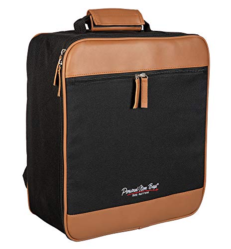 Allegiant Approved Personal Item Carry-On Bag - Lightweight Travel Backpack & Duffle Bag for Airlines (Black/Beige) - Perfect for Air Travel, Weekend Trips & Gym Use