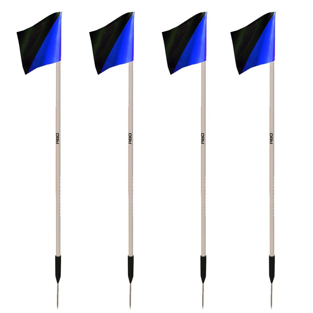 Premium Sideline Pole with Custom Club Colors Flag Sets - Perfect for Football, Soccer, and Sports Team Fan Support